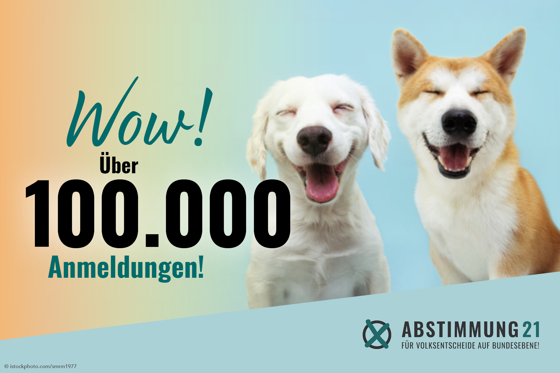 Geschafft! Über 100.000 Anmeldungen für die Volksabstimmung!