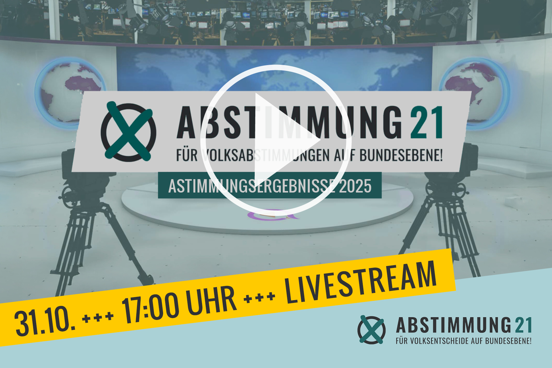 Freitag 17 Uhr: Abstimmungsergebnisse + Pro-Contra-Gäste live!