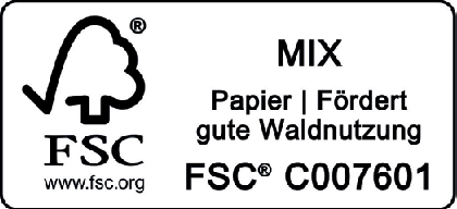 FSC MIX – Papier | Fördert gute Waldnutzung. FSC® C007601. www.fsc.org